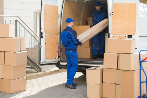 Person reviewing cookie settings on a removals website