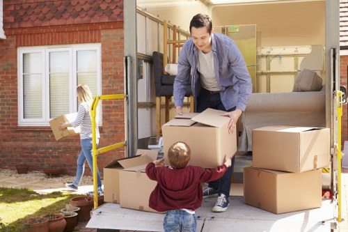 Professional movers handling flat removals in Stockwell with care