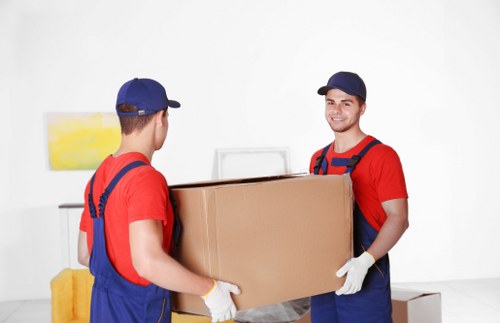 Packing boxes and furniture for a Stockwell move