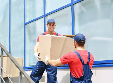 Moving truck service prepared for a Stockwell residential move
