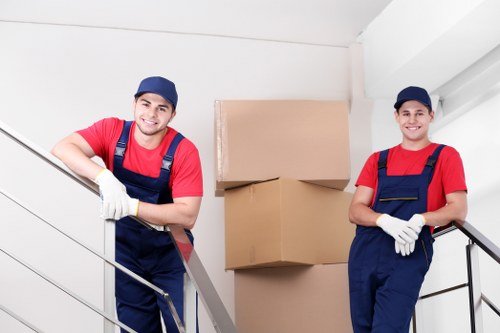 Office removals team planning a move in Stockwell