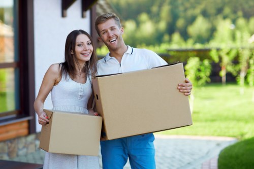 Professional movers handling flat removals in Stockwell