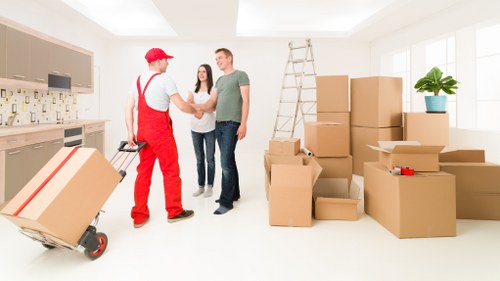 Unpacking assistance in a Stockwell flat after moving day